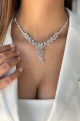 14 AYAR İTALYAN 5,61 CT F RENGİ PIRLANTA MÜCEVHER KOLYE