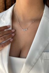 14 AYAR 0,61 CT F RENGİ ÖZEL TASARIM PIRLANTA KOLYE