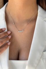 14 AYAR 0,61 CT F RENGİ ÖZEL TASARIM PIRLANTA KOLYE