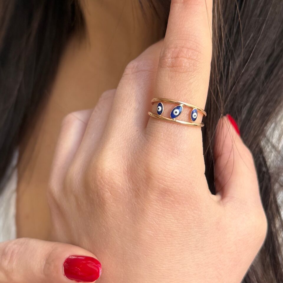 14 AYAR ROSE RENGİ ÖZEL TASARIM MİNELİ ALTIN YÜZÜK