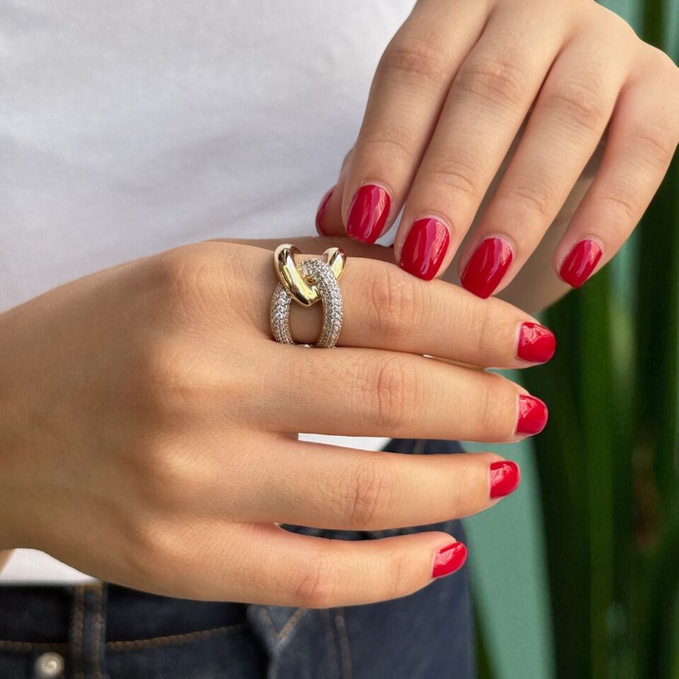 14 AYAR DÜĞÜM İTALYAN TARZ ALTIN YÜZÜK