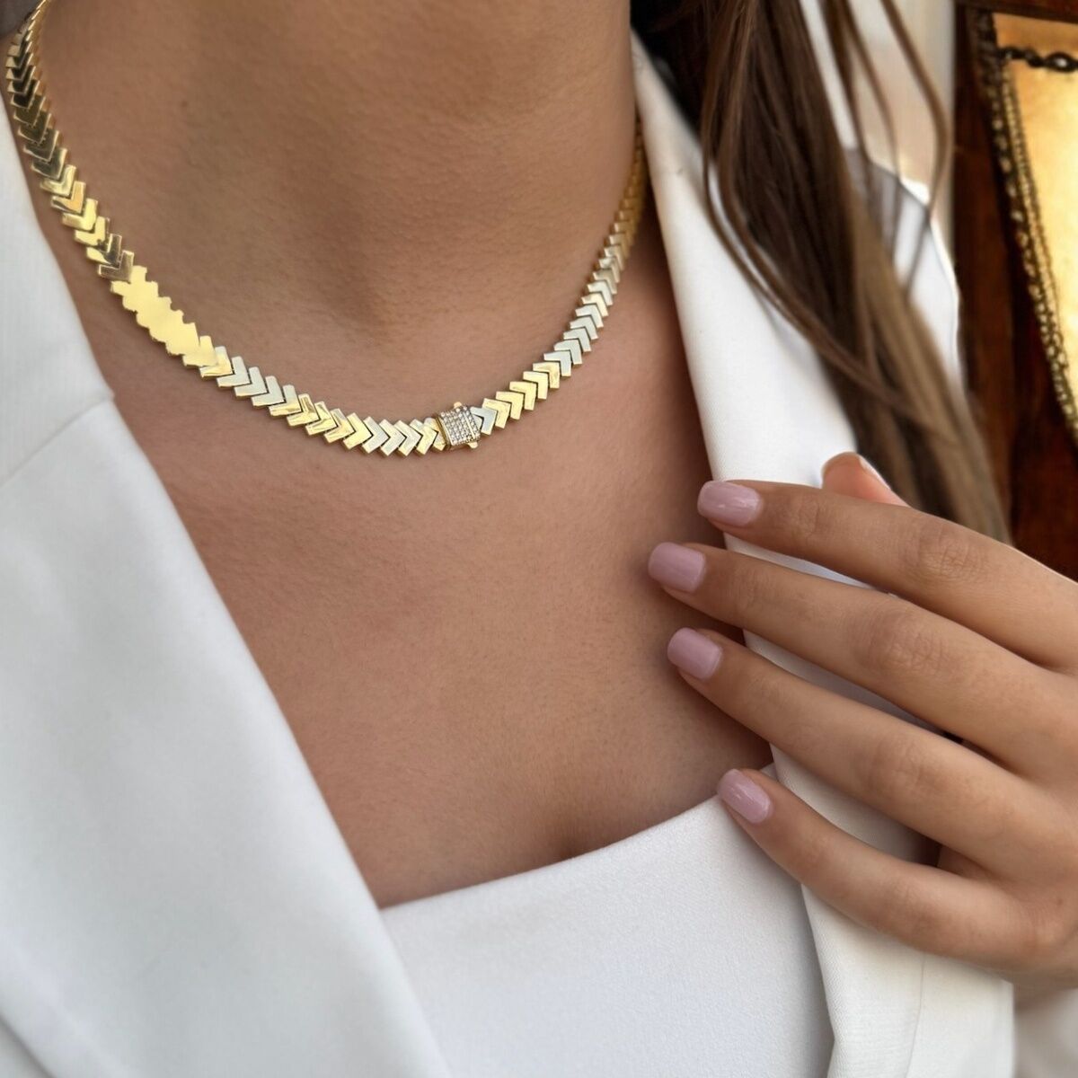 14 AYAR OK MODEL İTALYAN KOLYE