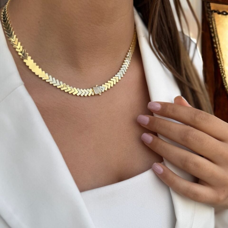 14 AYAR OK MODEL İTALYAN KOLYE