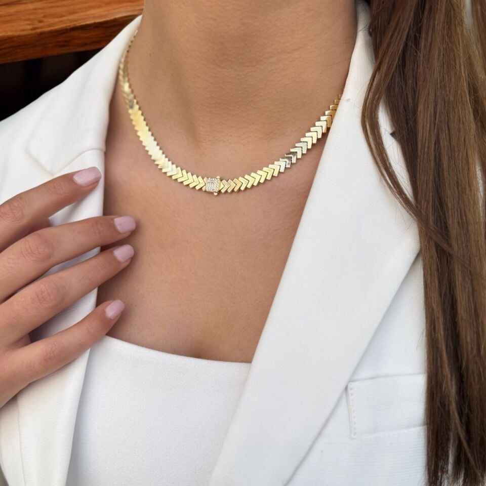 14 AYAR OK MODEL İTALYAN KOLYE