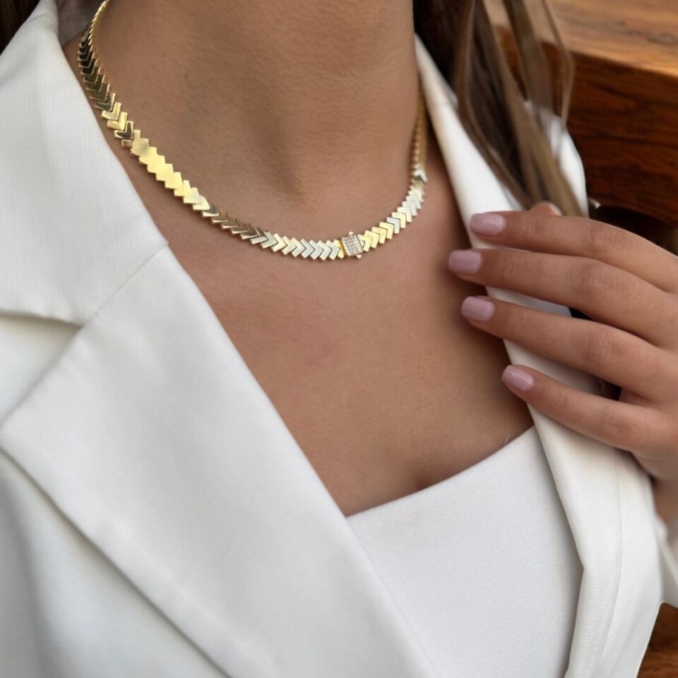 14 AYAR OK MODEL İTALYAN KOLYE