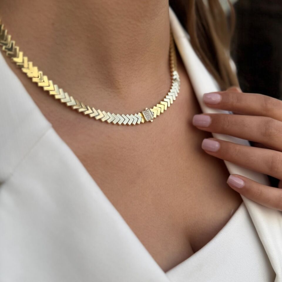 14 AYAR OK MODEL İTALYAN KOLYE