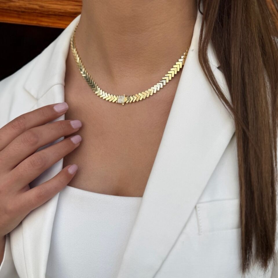 14 AYAR OK MODEL İTALYAN KOLYE