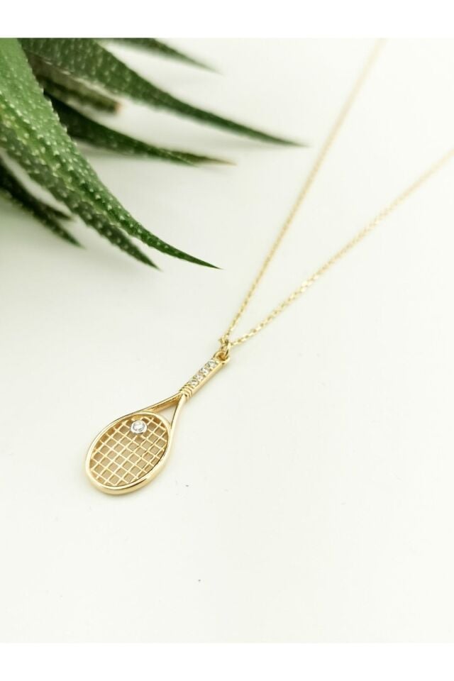 14 Ayar Raket Altın Kolye