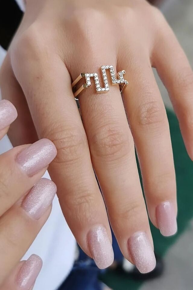 14 AYAR LABİRENT İTALYAN TASARIM ALTIN YÜZÜK 19