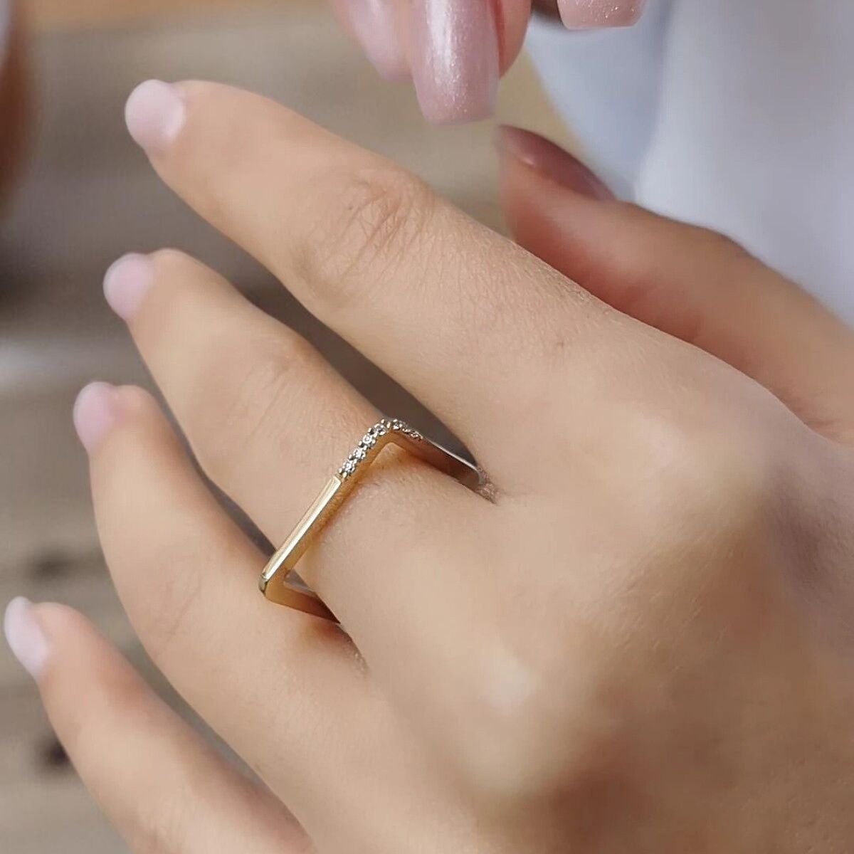 14 AYAR İTALYAN KARE ALTIN YÜZÜK