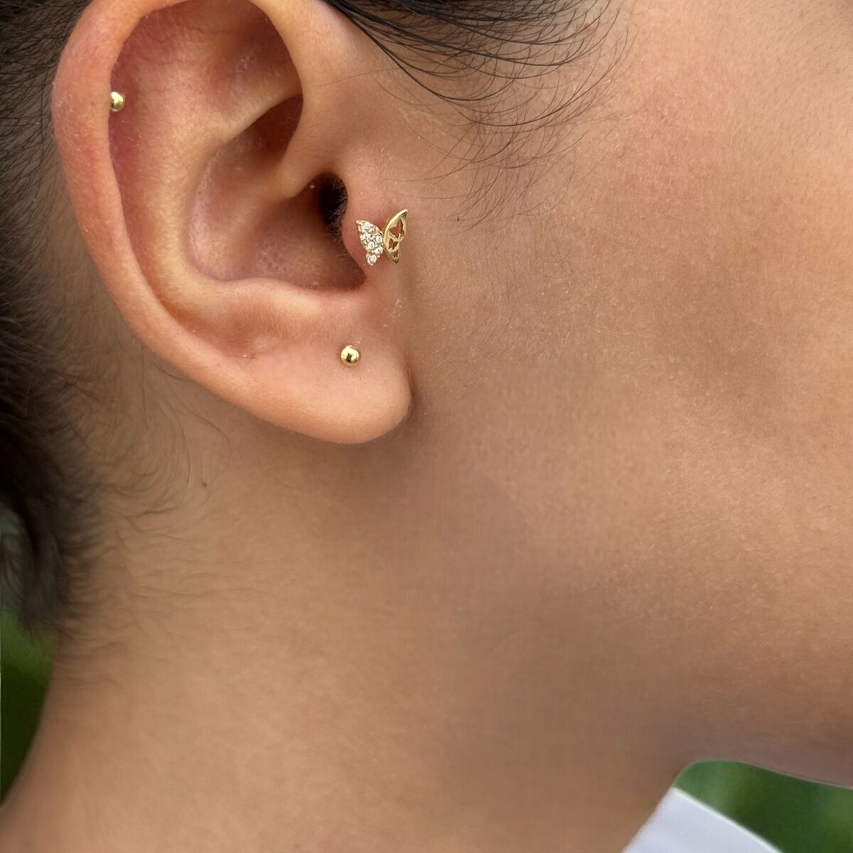 14 AYAR KELEBEK TRAGUS HELİX KÜPE