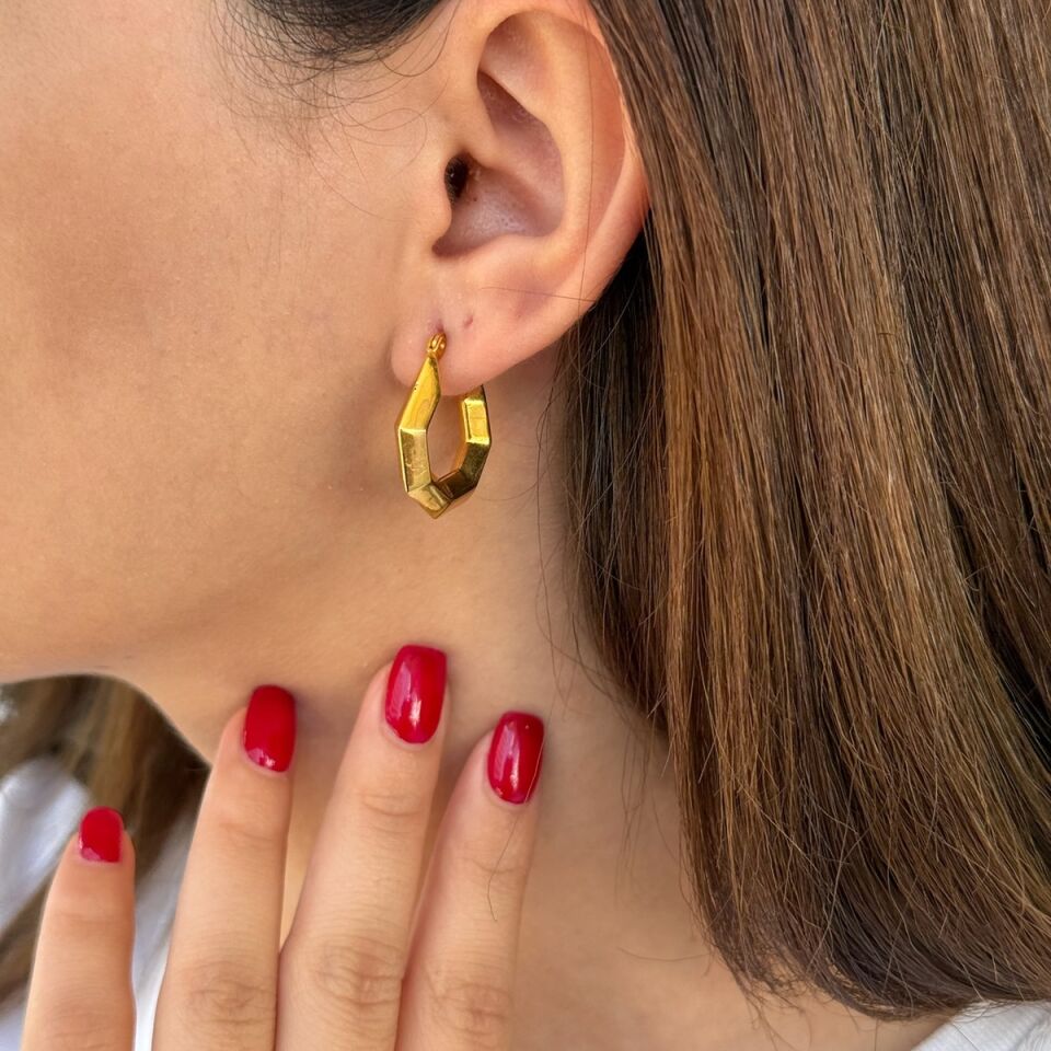 22 AYAR İTALYAN HALKA KÜPE