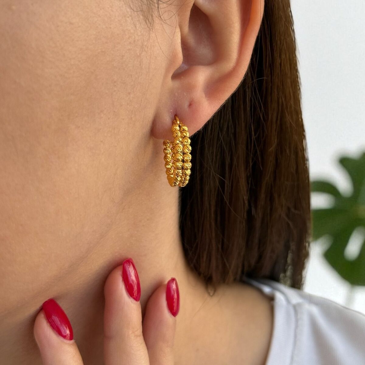 22 AYAR DORİKALI HALKA KÜPE