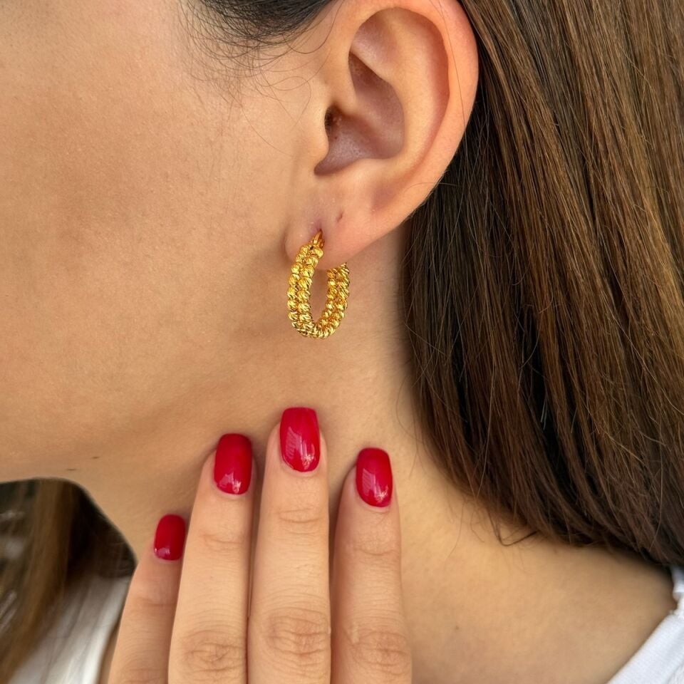 22 AYAR PULLU HALKA KÜPE