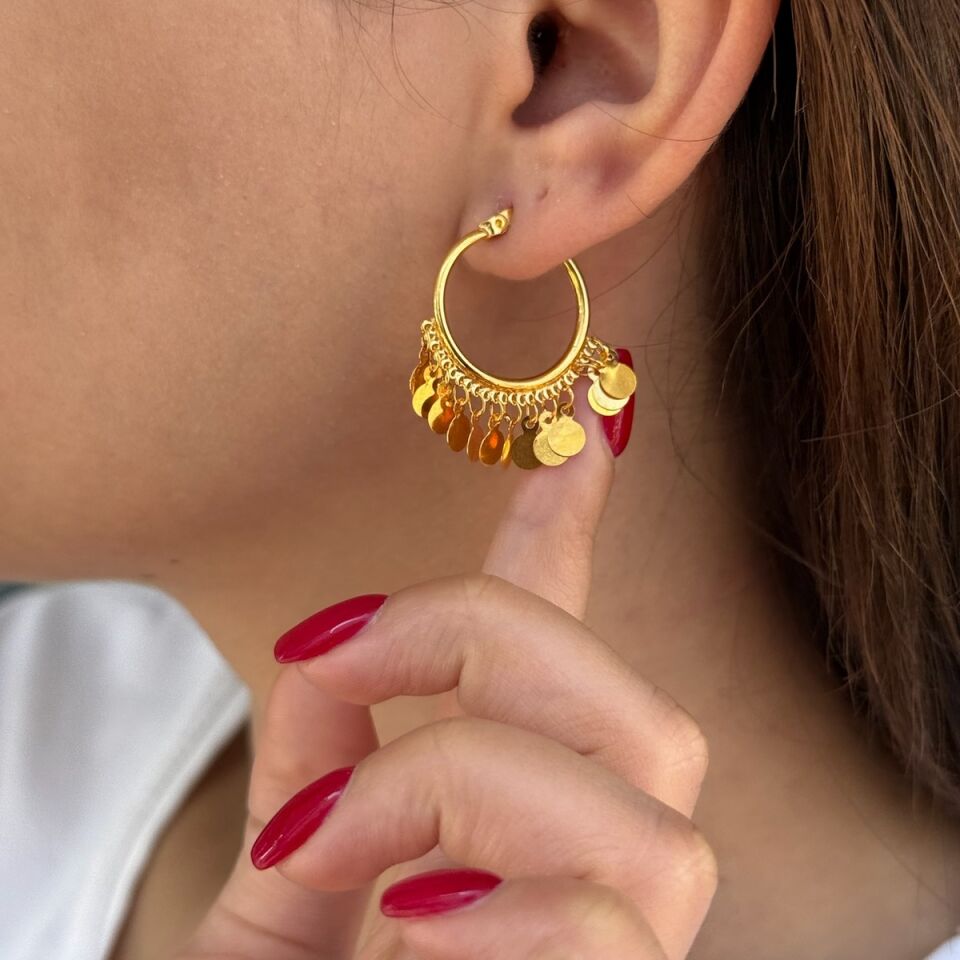 22 AYAR PULLU HALKA KÜPE