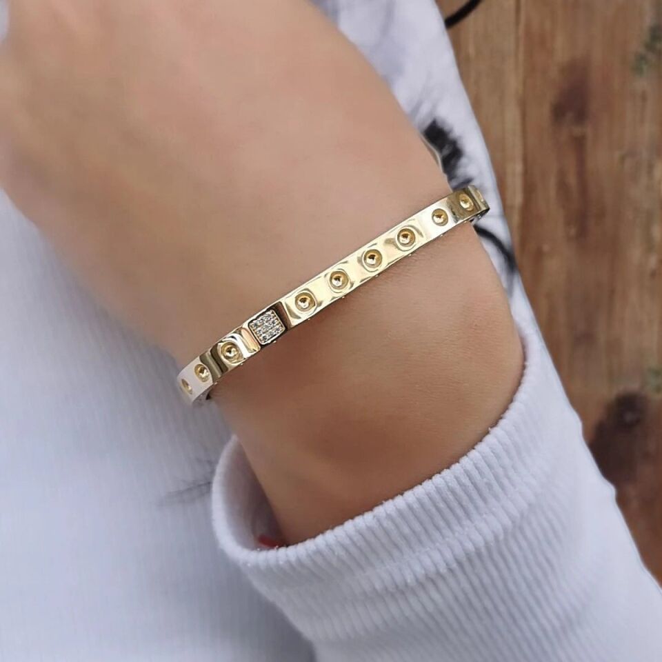 14 AYAR KARE ÖZEL TASARIM İTALYAN FÜZYON SİSTEM BİLEZİK