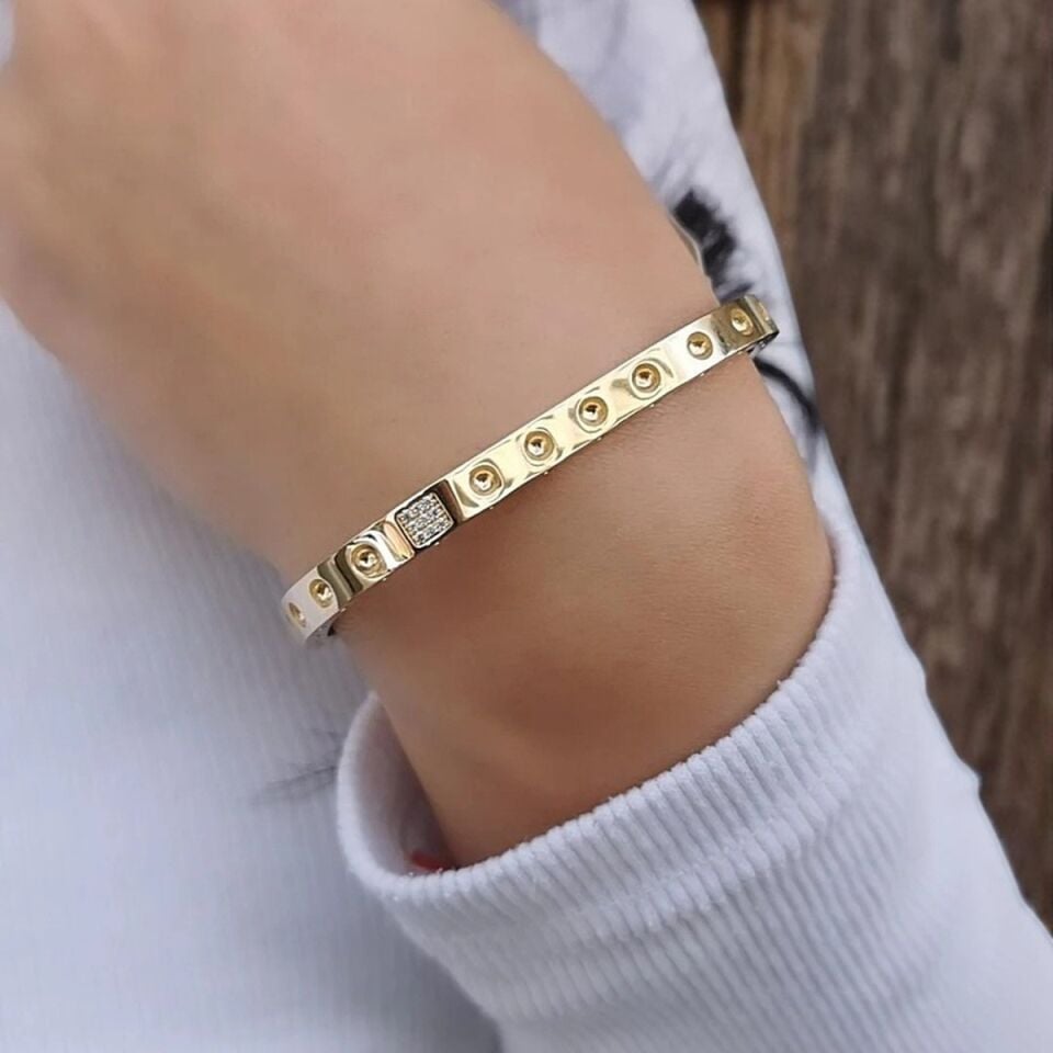 14 AYAR KARE ÖZEL TASARIM İTALYAN FÜZYON SİSTEM BİLEZİK