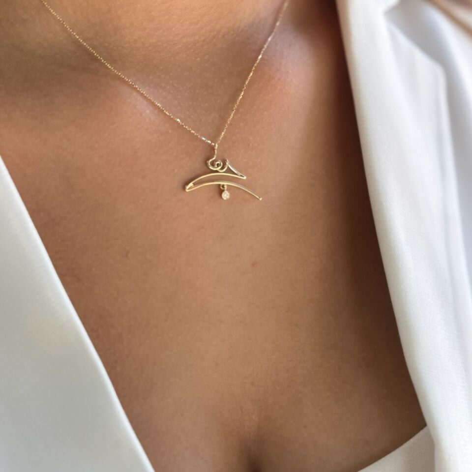 14 AYAR ÖZEL TASARIM MEVLANA HİÇ KOLYESİ