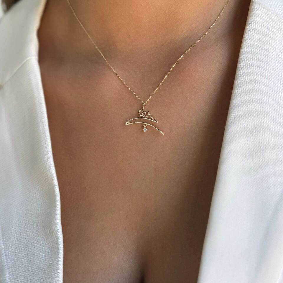 14 AYAR ÖZEL TASARIM MEVLANA HİÇ KOLYESİ