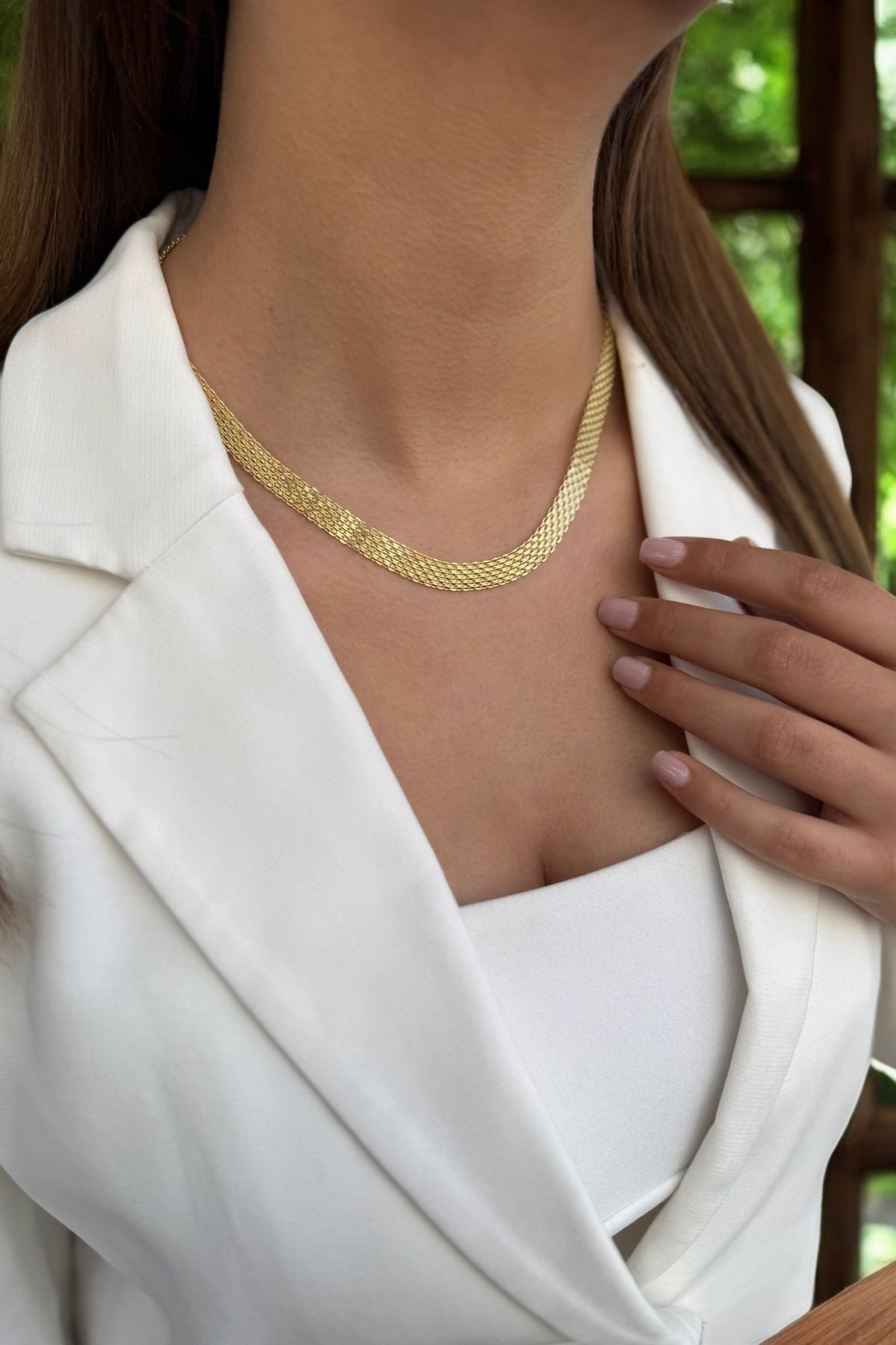 14 AYAR KALIN VİNTAGE KOLYE