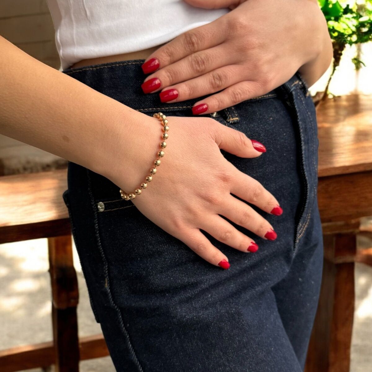 14 AYAR ROSE ALTIN TOPTOP BİLEKLİK