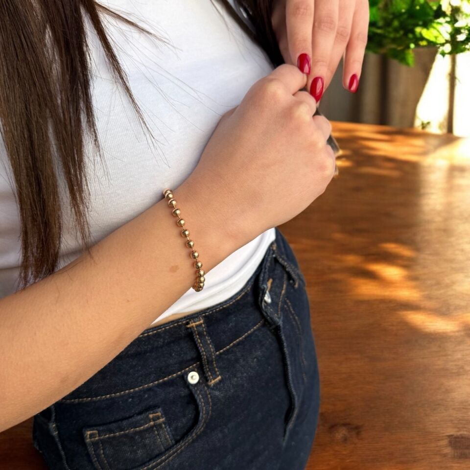 14 AYAR ROSE ALTIN TOPTOP BİLEKLİK