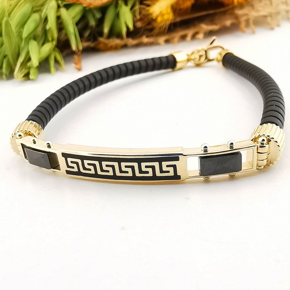 14 AYAR İTALYAN DERİ KAYIŞLI ERKEK BİLEKLİK