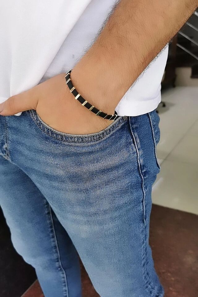 14 AYAR İTALYAN KAYIŞLI ERKEK BİLEKLİK