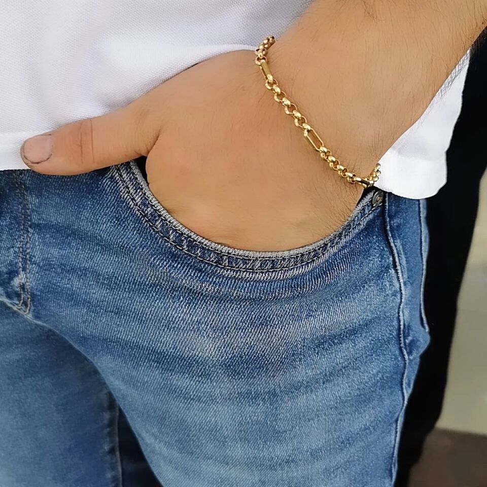 14 AYAR DOC ZİNCİRLİ ERKEK BİLEKLİK