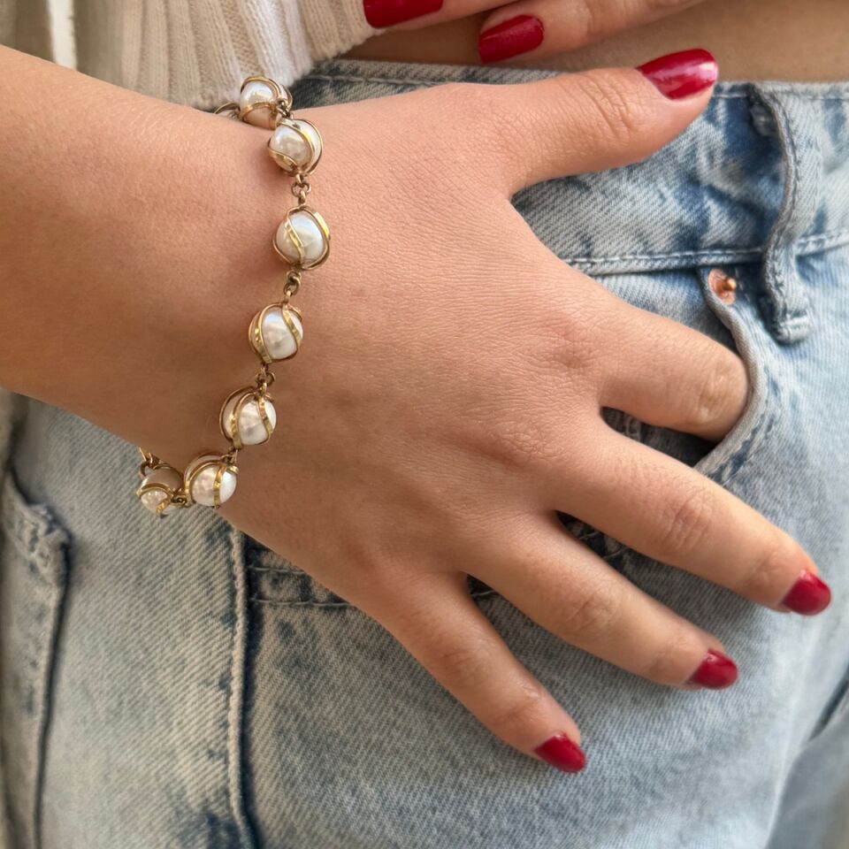 14 AYAR İNCİLİ ÖZEL TASARIM BİLEKLİK