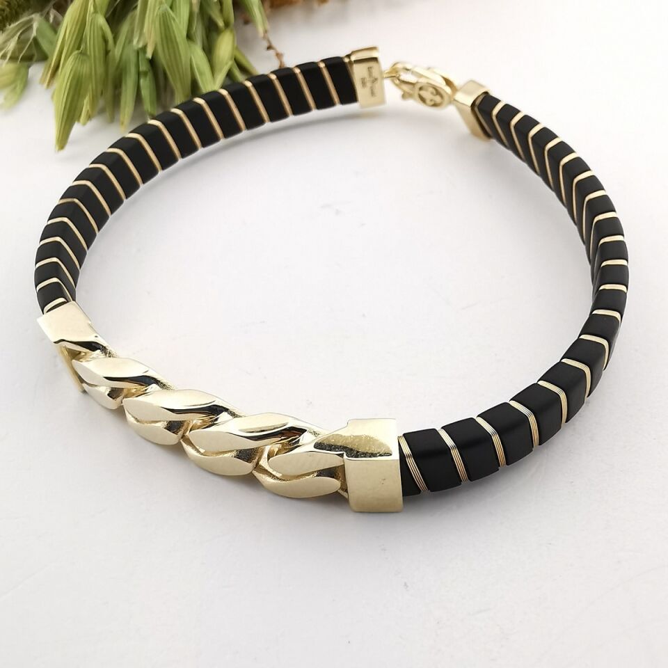 14 AYAR DERİ KAYIŞLI İTALYAN ERKEK BİLEKLİK