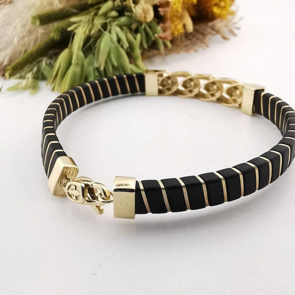 14 AYAR DERİ KAYIŞLI İTALYAN ERKEK BİLEKLİK