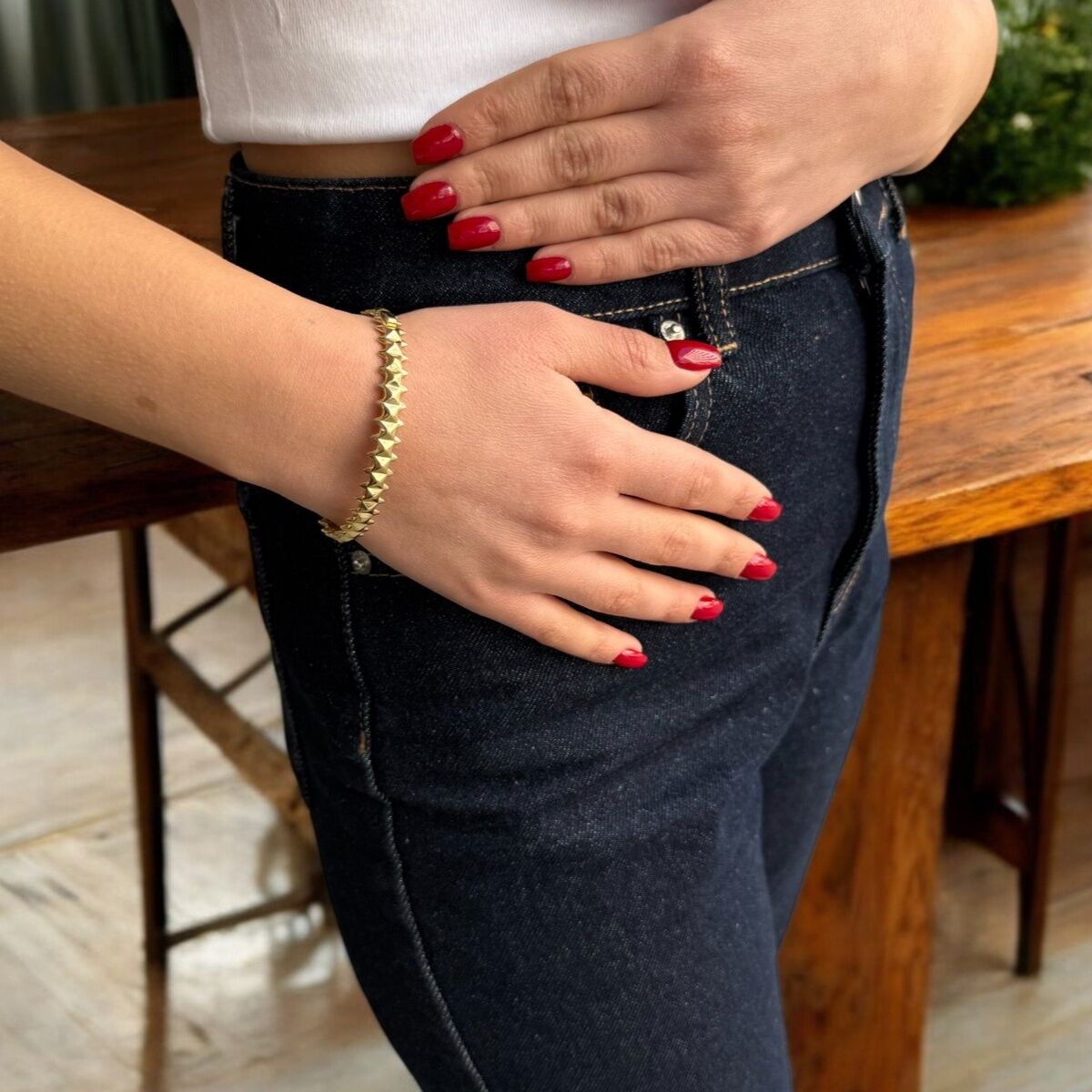 14 AYAR İTALYAN ALTIN KELEPÇE BİLEZİK