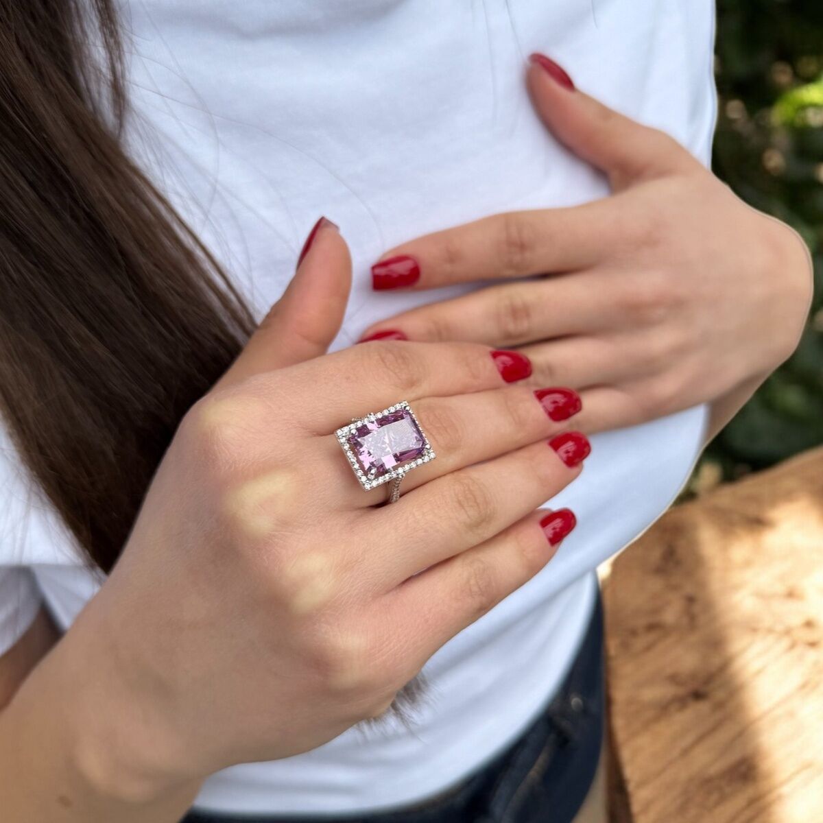 14 AYAR ÖZEL TASARIM STARCUT KESİM TAŞLI ALTIN YÜZÜK