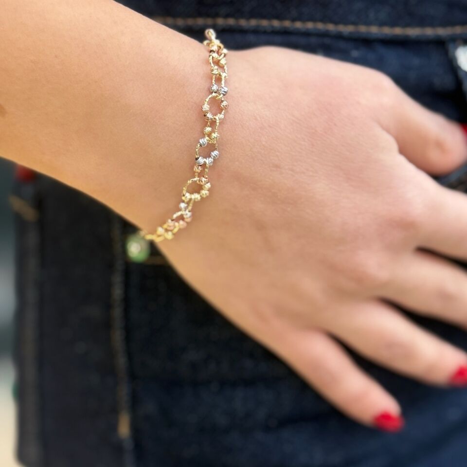 14 AYAR DORİKA TOPLU ÜÇ RENK BİLEKLİK