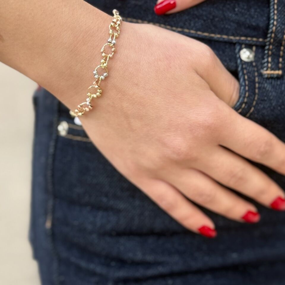 14 AYAR DORİKA TOPLU ÜÇ RENK BİLEKLİK