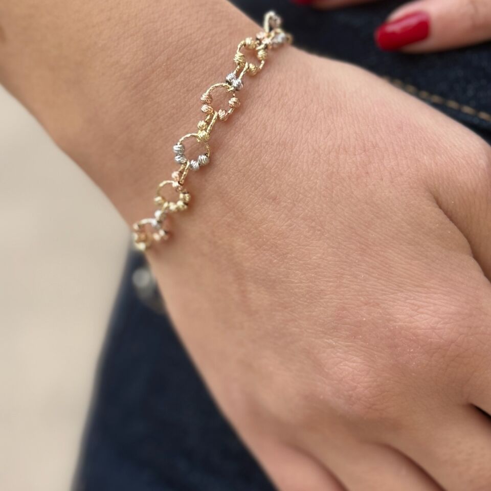 14 AYAR DORİKA TOPLU ÜÇ RENK BİLEKLİK