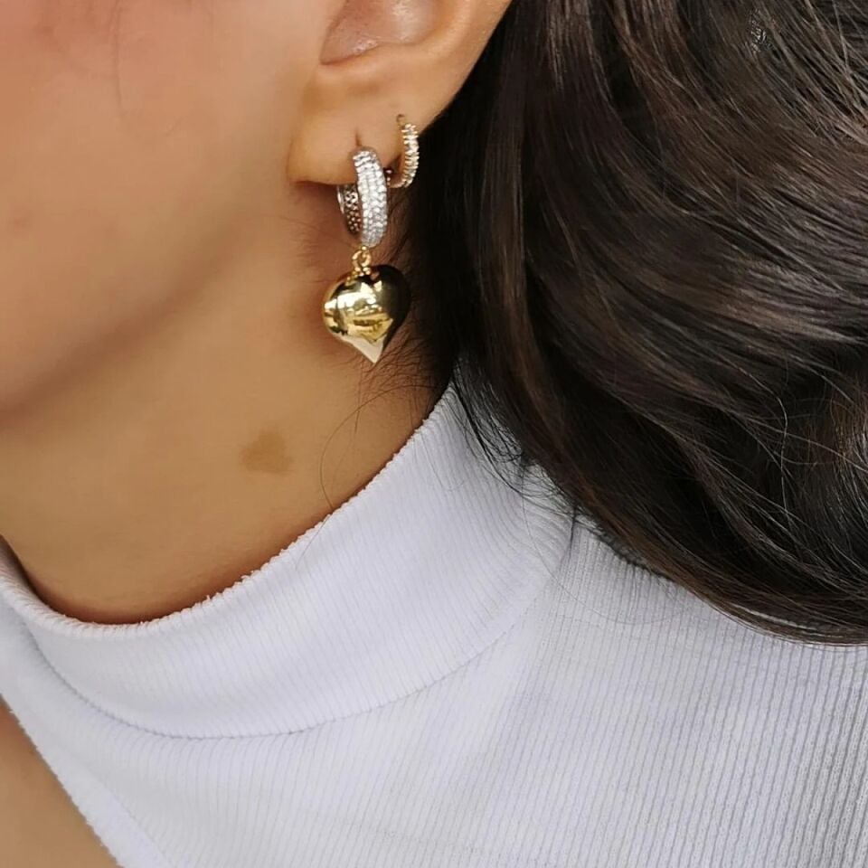 14 AYAR KALP SALLANTILI İTALYAN HALKA KÜPE