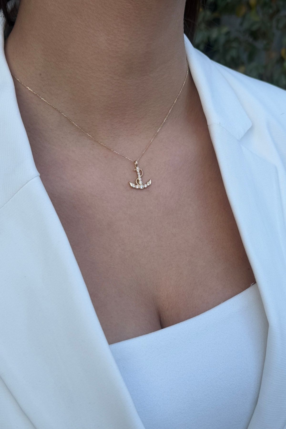 14 AYAR ÇAPA ALTIN KOLYE