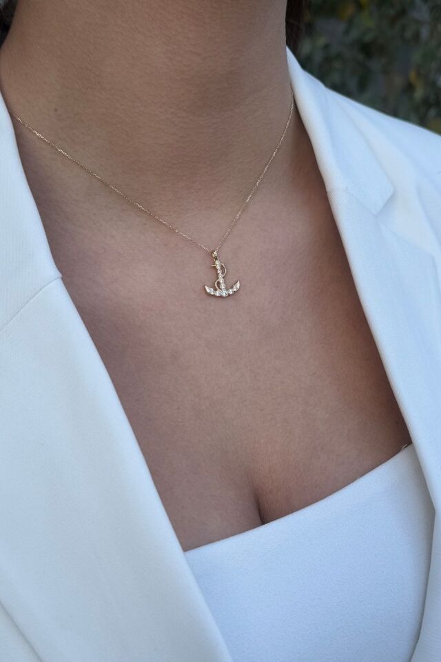 14 AYAR ÇAPA ALTIN KOLYE