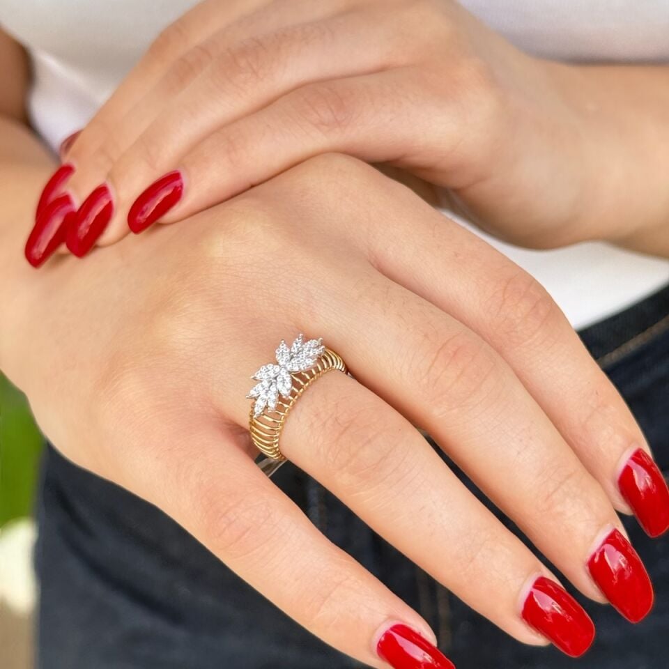 14 AYAR İTALYAN ÖZEL TASARIM ALTIN YÜZÜK