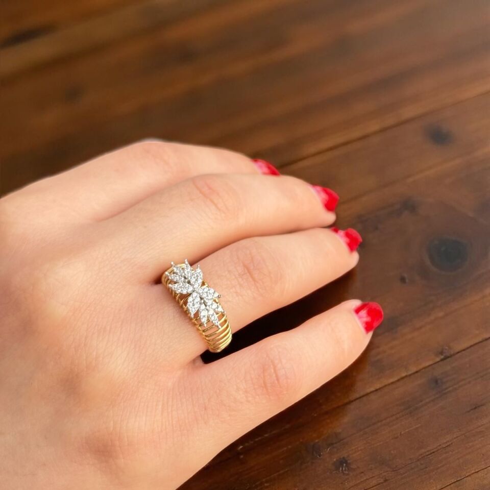 14 AYAR İTALYAN ÖZEL TASARIM ALTIN YÜZÜK