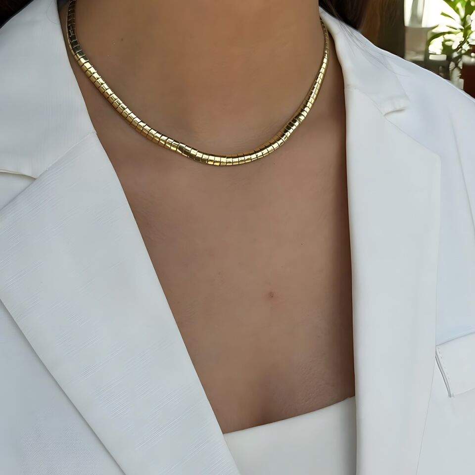 14 Ayar İtalyan Gerdanlık Yılan Kolye