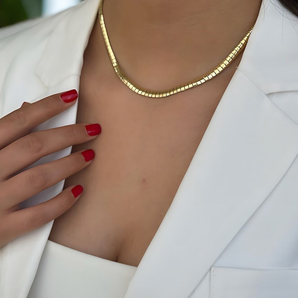 14 Ayar İtalyan Gerdanlık Yılan Kolye