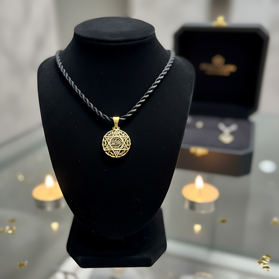 14 AYAR SÜLEYMANIN MÜHRÜ UNİSEX ALTIN KOLYE UCU