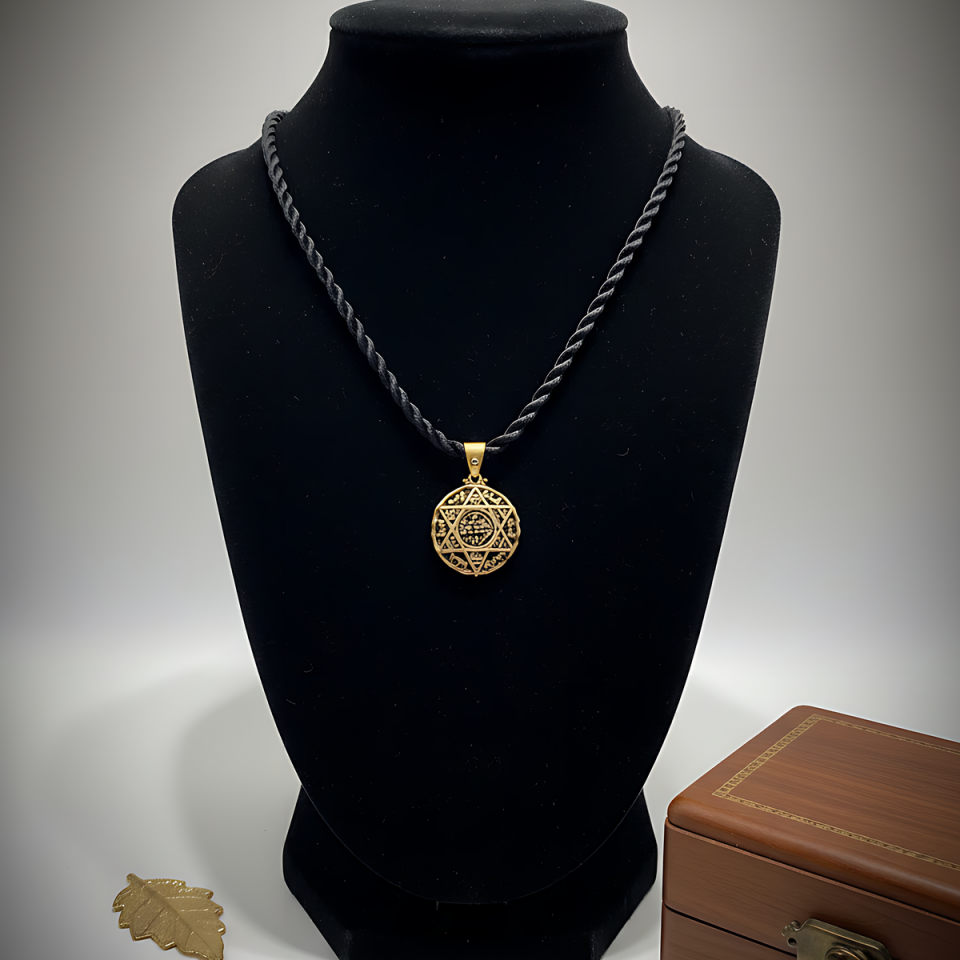 14 AYAR SÜLEYMANIN MÜHRÜ UNİSEX ALTIN KOLYE UCU