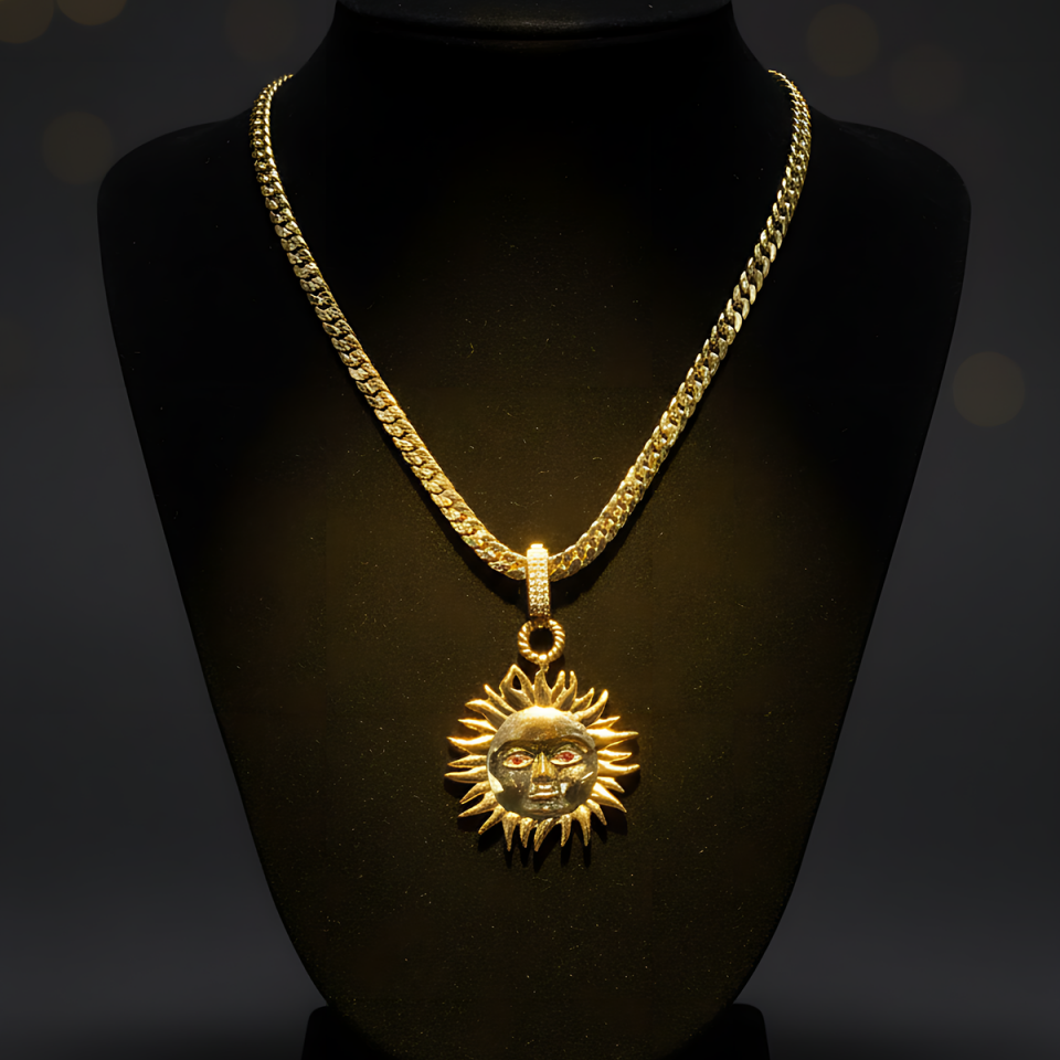 14 AYAR İTALYAN GURMET ZİNCİR VE GÜNEŞ KOLYE UCU