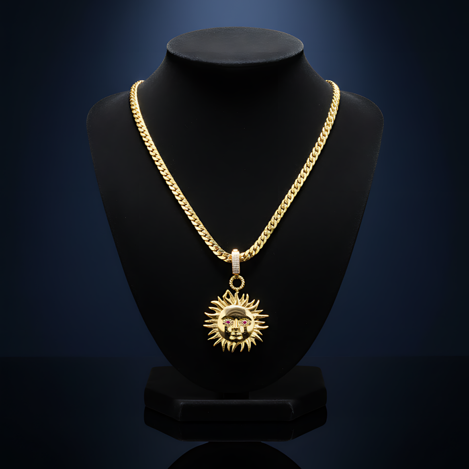 14 AYAR İTALYAN GURMET ZİNCİR VE GÜNEŞ KOLYE UCU