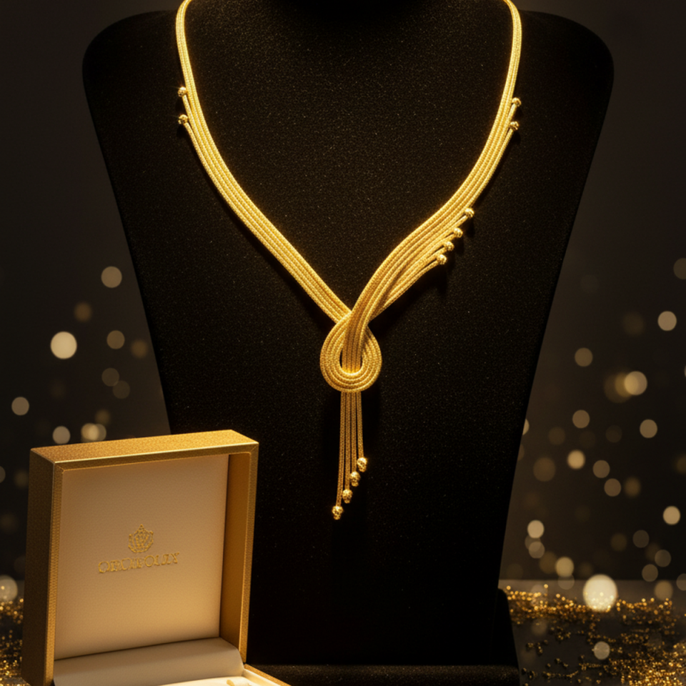 22 AYAR İTALYAN HALAT ZİNCİRLİ DORİKA TOPLU ALTIN GERDANLIK KOLYE