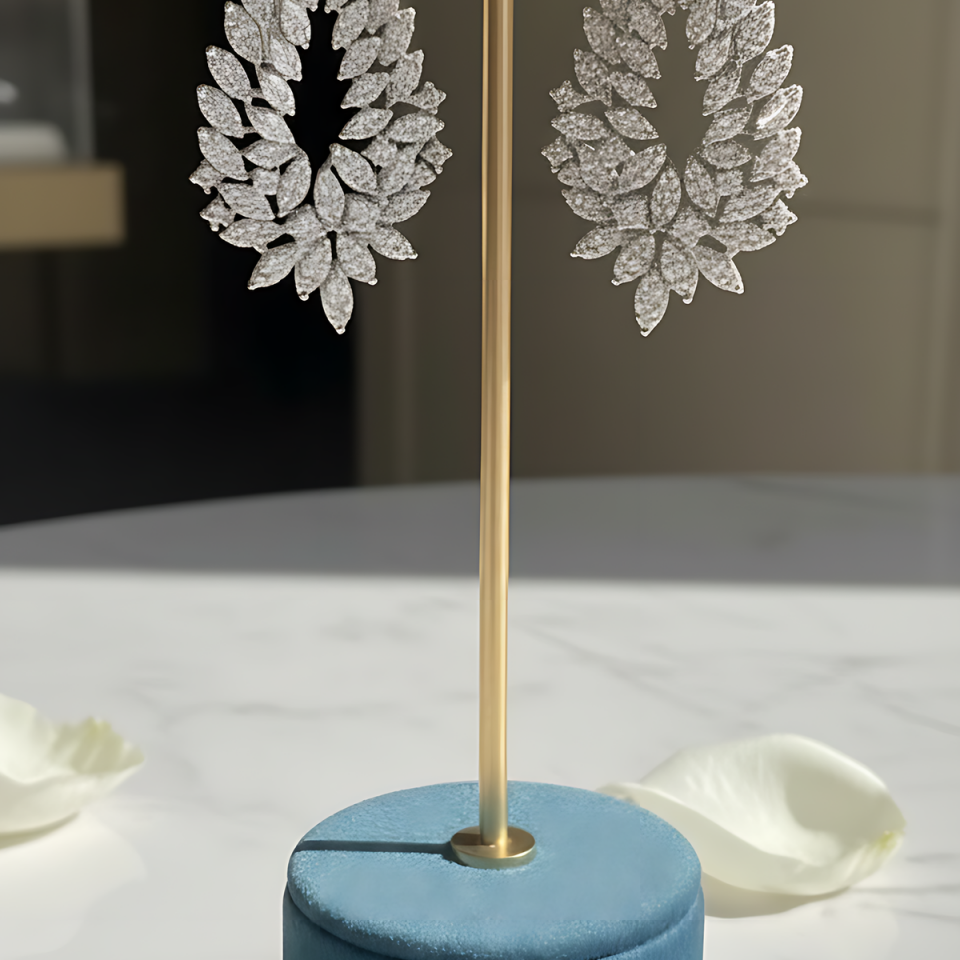 14 AYAR PIRLANTA TAŞLI 4 CT F-G RENGİ PIRLANTA KÜPE